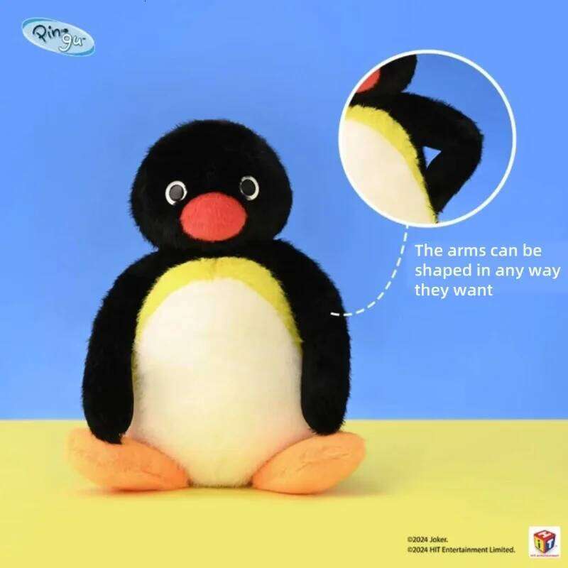 45/60/85cm movable joints Plush Toy Pingu Kawaii Penguin Stuffed Doll Cartoon Animal Cute Home Decor Kid Birthday Gift W260306-image-1096685265