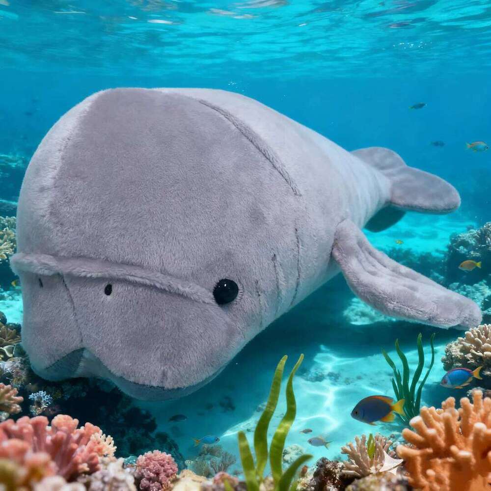 34cm/50cm Kawai Morgan The Plush Toy Gentle Ocean Creature Kids&Marine Life Lovers Huggable Manatee Christmas Gift W260306 W260306-image-1096694159