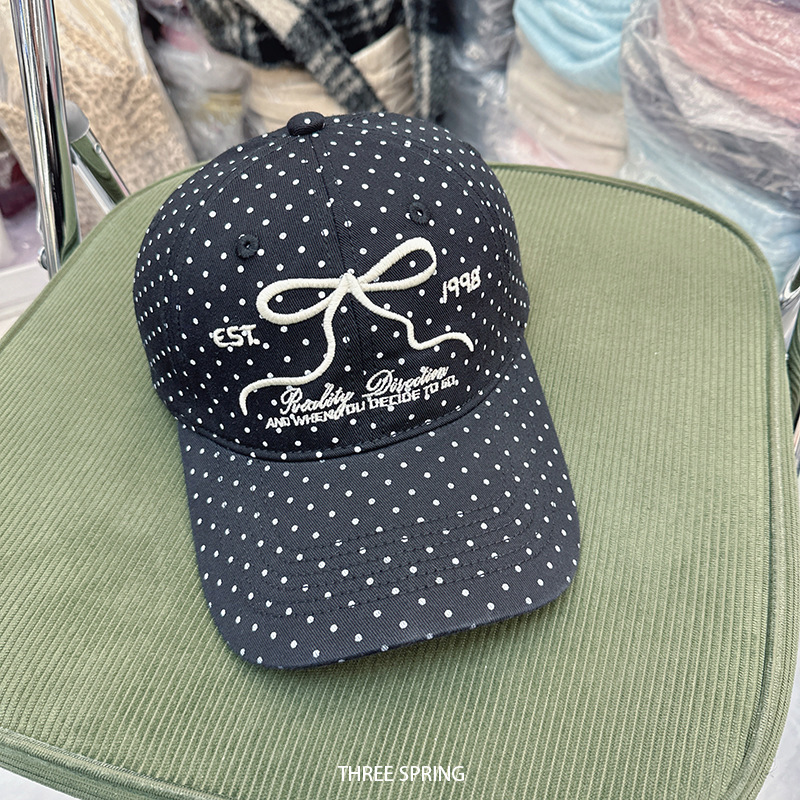 2026 Early Spring New Designer Luxury Brand Korean Bow Embroidered Letter Baseball Hat Sunshade Hat Leisure Sunscreen Outdoor Sports Duck Tongue Hat