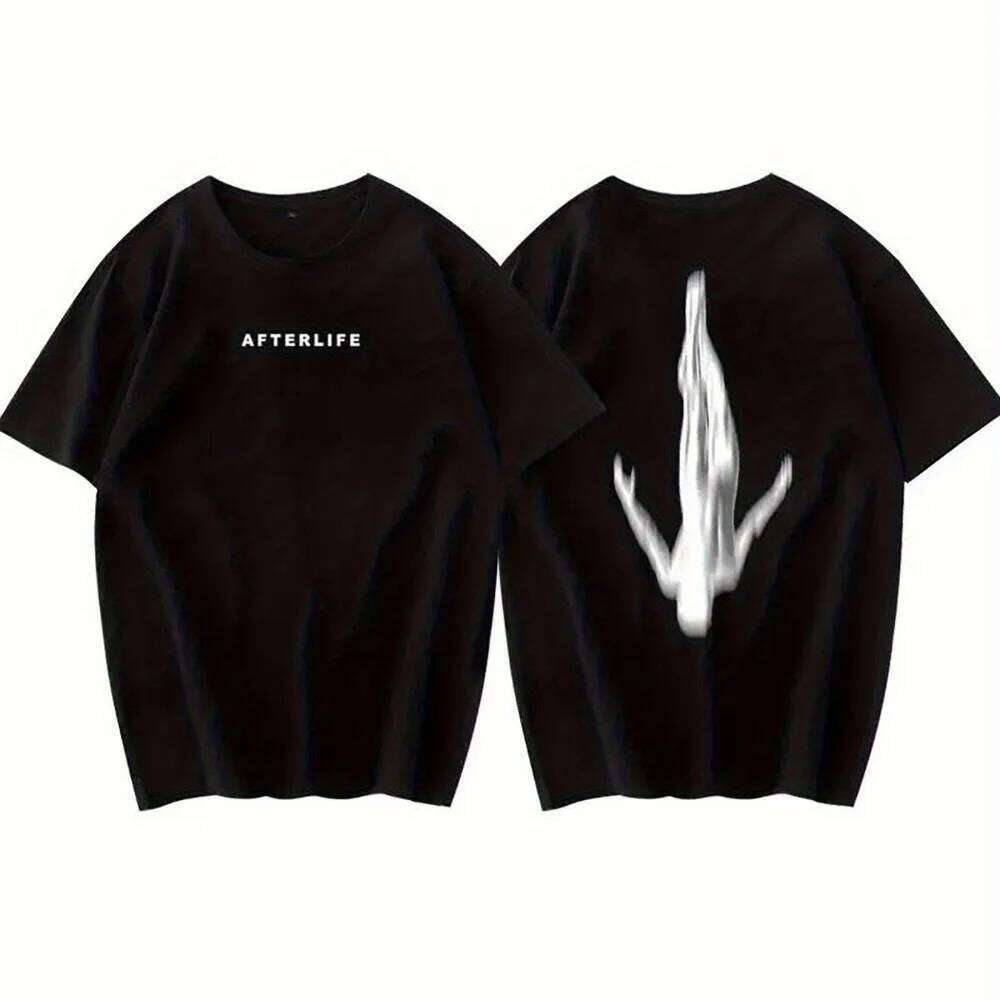 T-Shirt pour hommes AFTERLIFE Anyma Top 100 producteur de musique Soundwave Logo piste #100 graphique DJ vêtements pour tenue de club Q260306