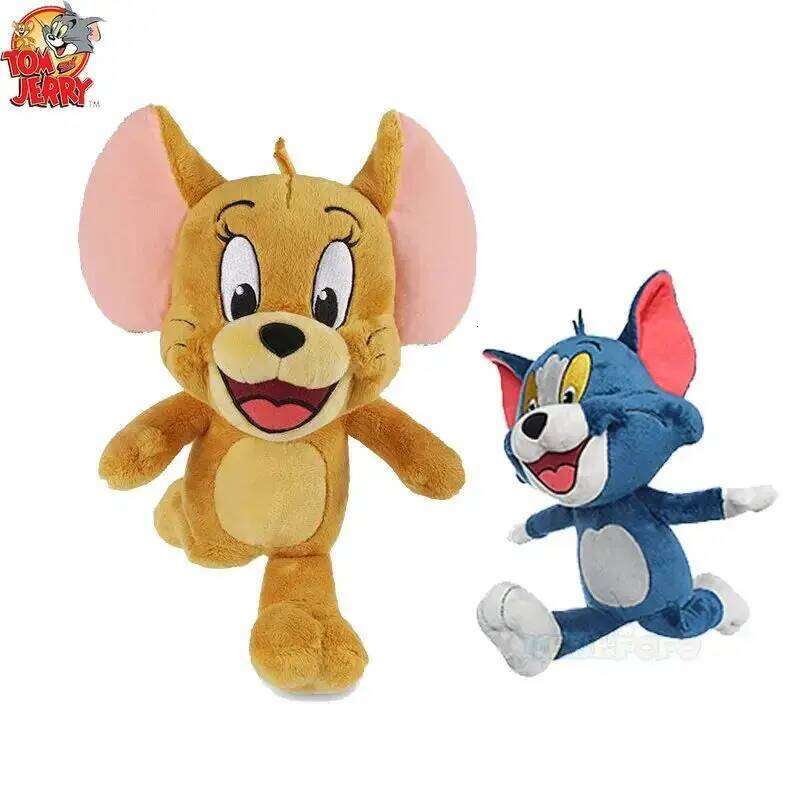Original Tom and Jerry Plush Toy Cartoon Movie Cat Nibbles Mouse Plushies Stuffed Animals Soap Action Figure Studio Doll Toys W260306-image-1096686384