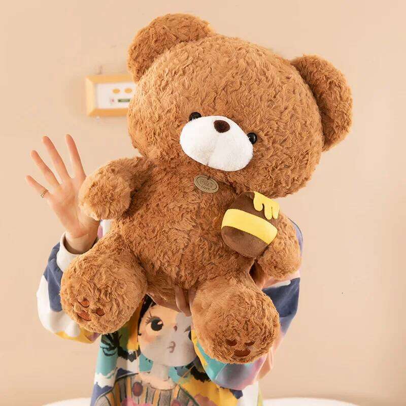 1pc 30cm/11.81in New honeypot cute teddy bear plush toy doll ragdoll sleeping pillow birthday gift W260306-image-1096690317