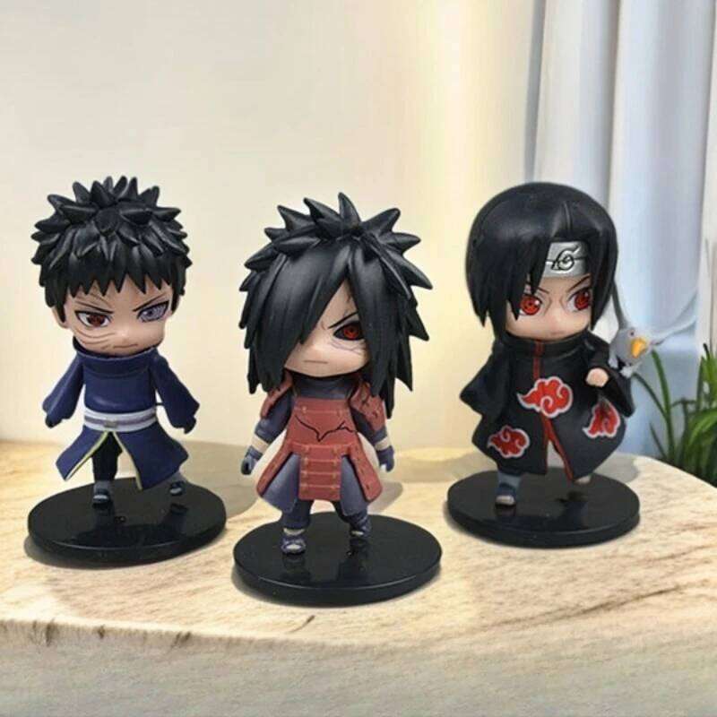 Naruto Kakashi digital Itachi Tsunade handmade model doll Omaments fashion cartoon toy: Sasuke C260309-image-1096841563