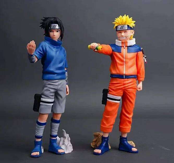 27cm Anime Figures Naruto Dan Sasuke Action Figure Statue Model Doll Collection Toys Gifts C260309-image-1096837825