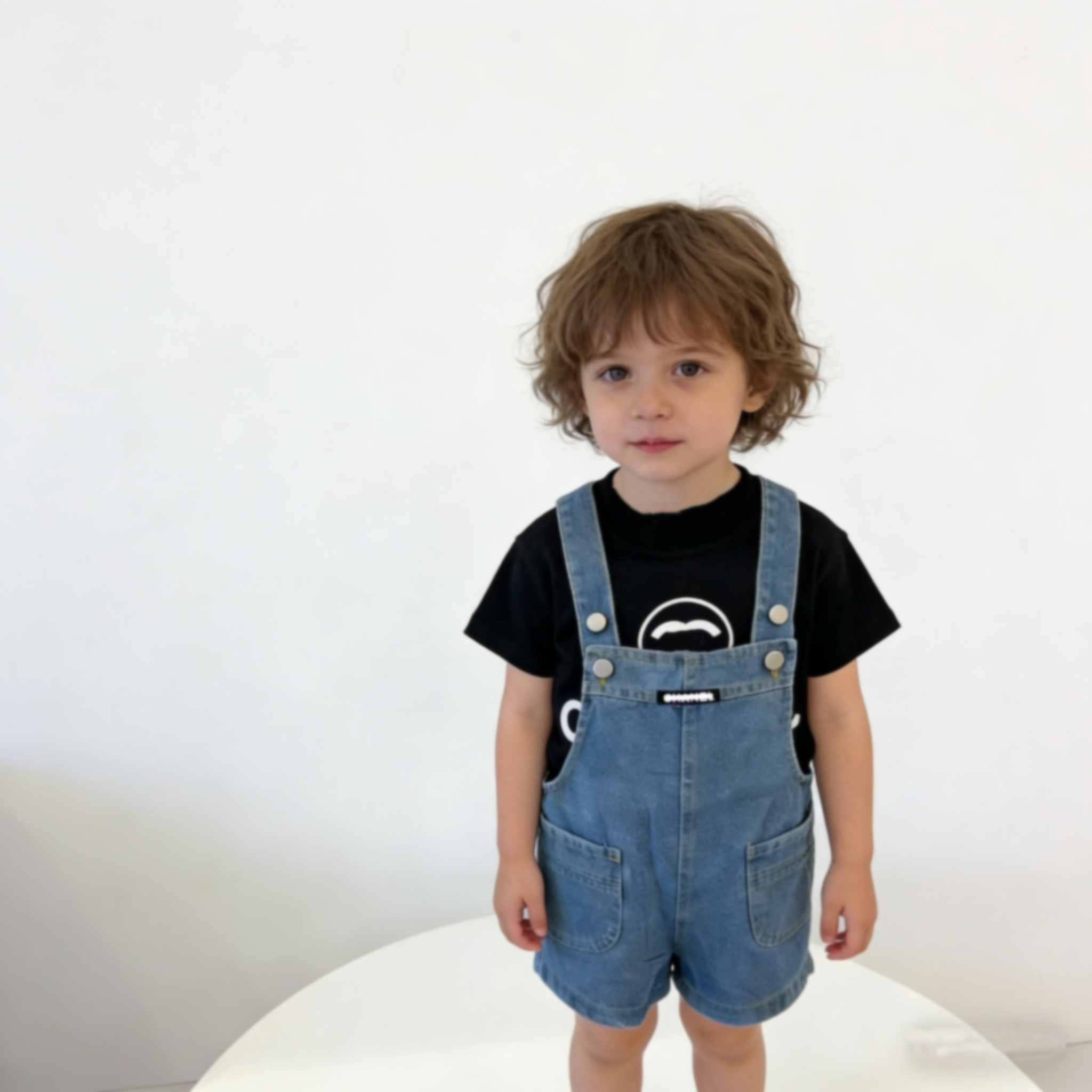 New kid overalls tracksuit Girl boy t shirt 3 pieces Kid clothes sets with letter Student Holiday Children's Day Gift top fasion Vacation sc-image-789218886