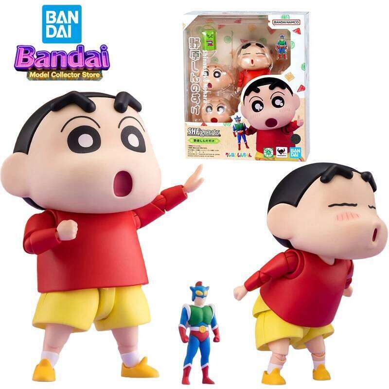 Bandai SHF Nohara Shinnosuke Action Crayon Shin-chan Anime Figure Toys for Boys Hobby Collectibles C260309-image-1096842391