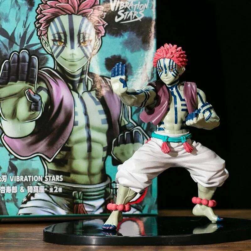 15cm Anime Demon Slayer Model Juuni Kitsuki Akaza Battle Figure Doll Kimetsu No Yaiba Desktop Decoration Collection Gifts C260309-image-1096841345
