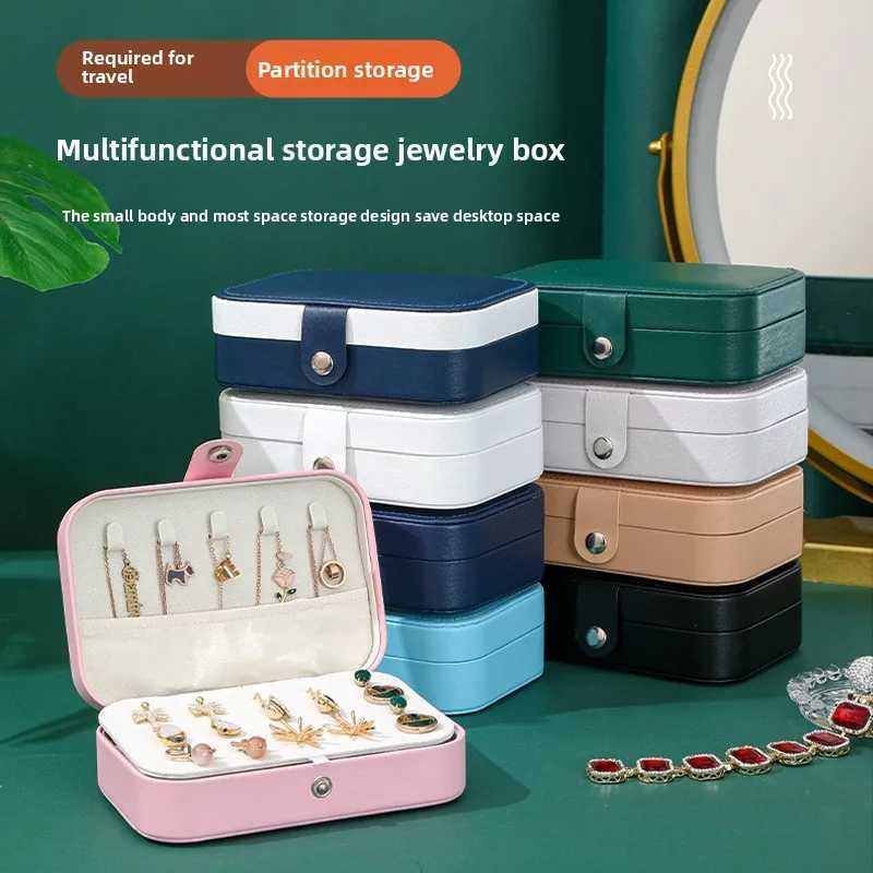 Medium Jewelry Storage Box Simple Double-layer College Student Dormitory Exquisite Gorgeous Necklace Ring Packaging Box Jewelry C260309-image-1096800888