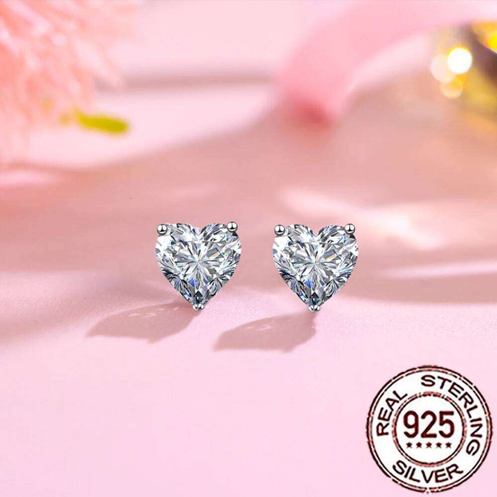CWWZircons Genuine Sterling Silver 925 Romantic Shiny CZ Heart Shape Stud Earrings for Women Daily Party Fine Jewelry SE082 H260309-image-1096883832