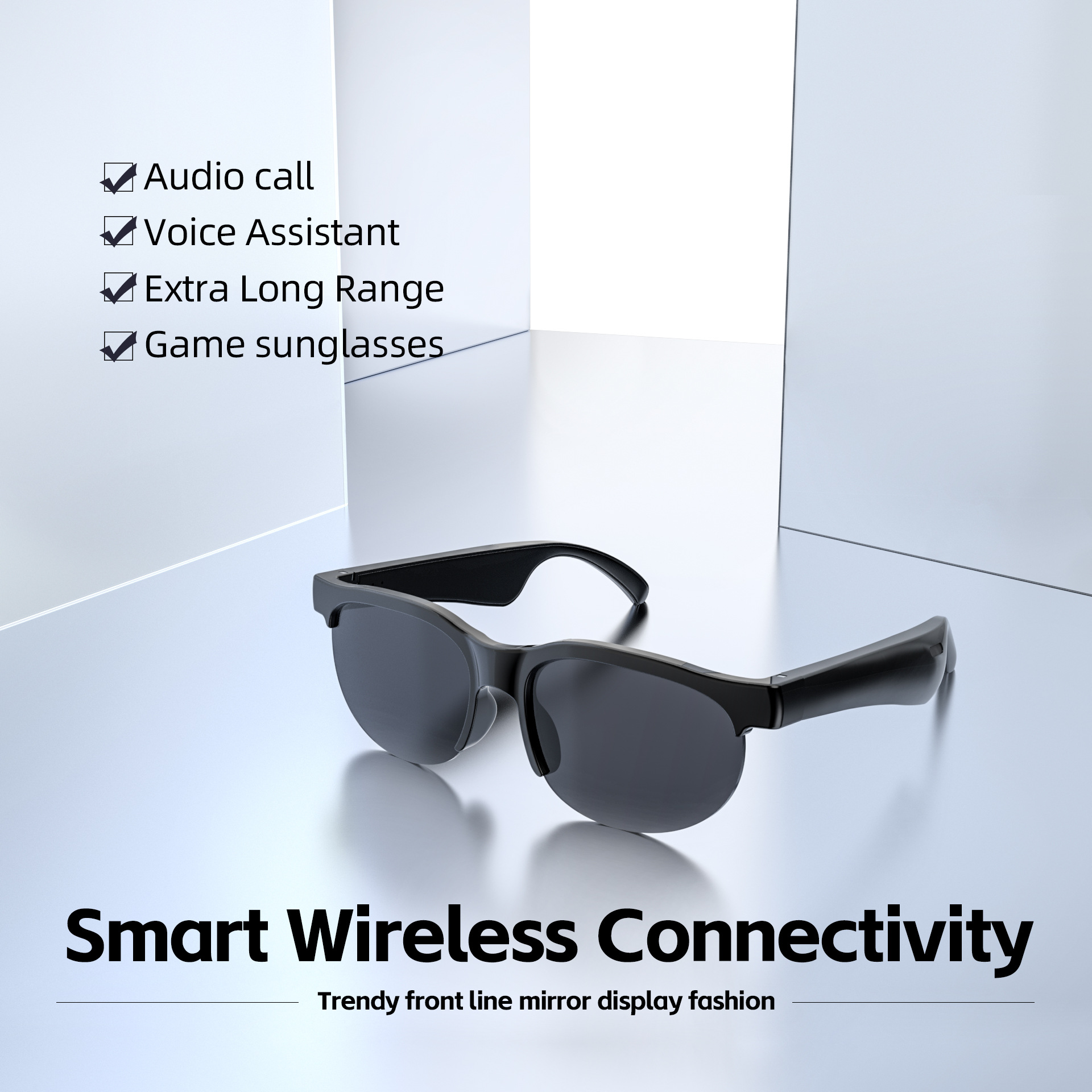 2026 New Bluetooth Smart Glasses XG88PRO Bluetooth Headset Wireless Cycling Sunglasses AI Translation Language Smart APP-image-1101350353