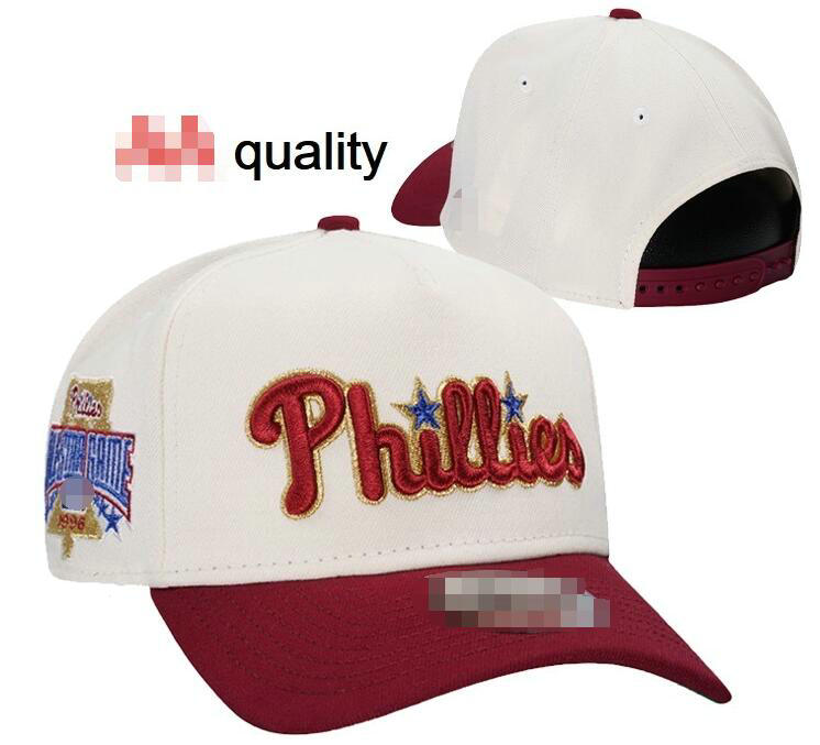 2026 Designer Phillies Chapeau 2025 World Series Champions Casquette de baseball Fashion Ball Chapeaux Classique Snapbacks Street Casual Casquett