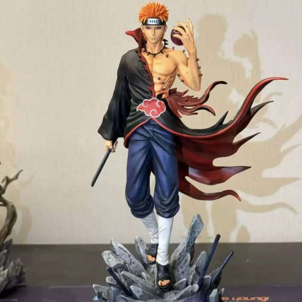 23cm/9-inch anime Naruto Pain puppet, PVC statue figurine, trendy toy accessory, peripheral collection, model, gift C260309-image-1096836942