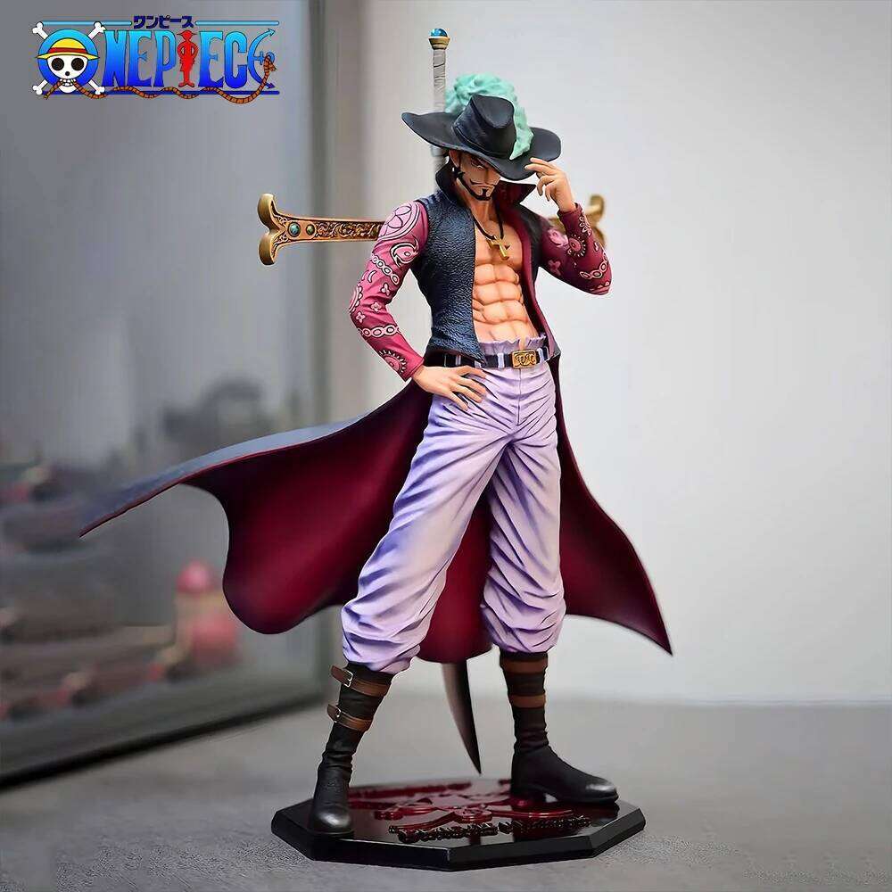 30cm/11.81in Anime One Piece Figure Dracule Mihawk Action Figures Pvc Statue Desktop Ornamen Collection Model Toys Gifts C260309-image-1096842502