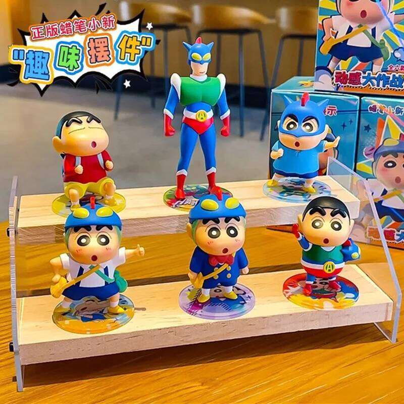 Anime Crayon Shin-Chan Figures Dynamic Action Series Figurines Car Decoration Doll Model Kids Toys Fans Gifts C260309-image-1096841854