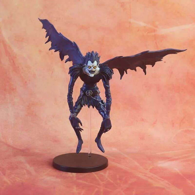 24CM Anime Figure DEATH NOTE Ryuk Yagami Light MisaMisa PVC Standing Model Pose Children Collection Gift Ornaments Sculpture C260309-image-1096840370