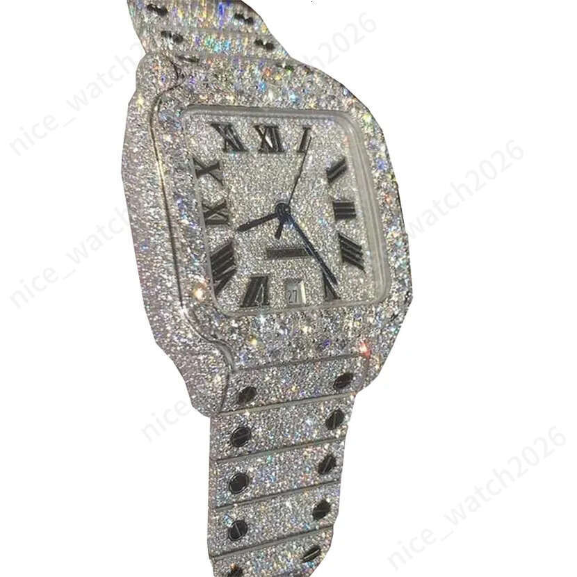 2026 NEW Designer 10A Wristwatch Moissanite Iced Out Mens Diamond Cartiline Watch Stainless Steel Shiny Sapphire Waterproof Sport Montre Luxury c39