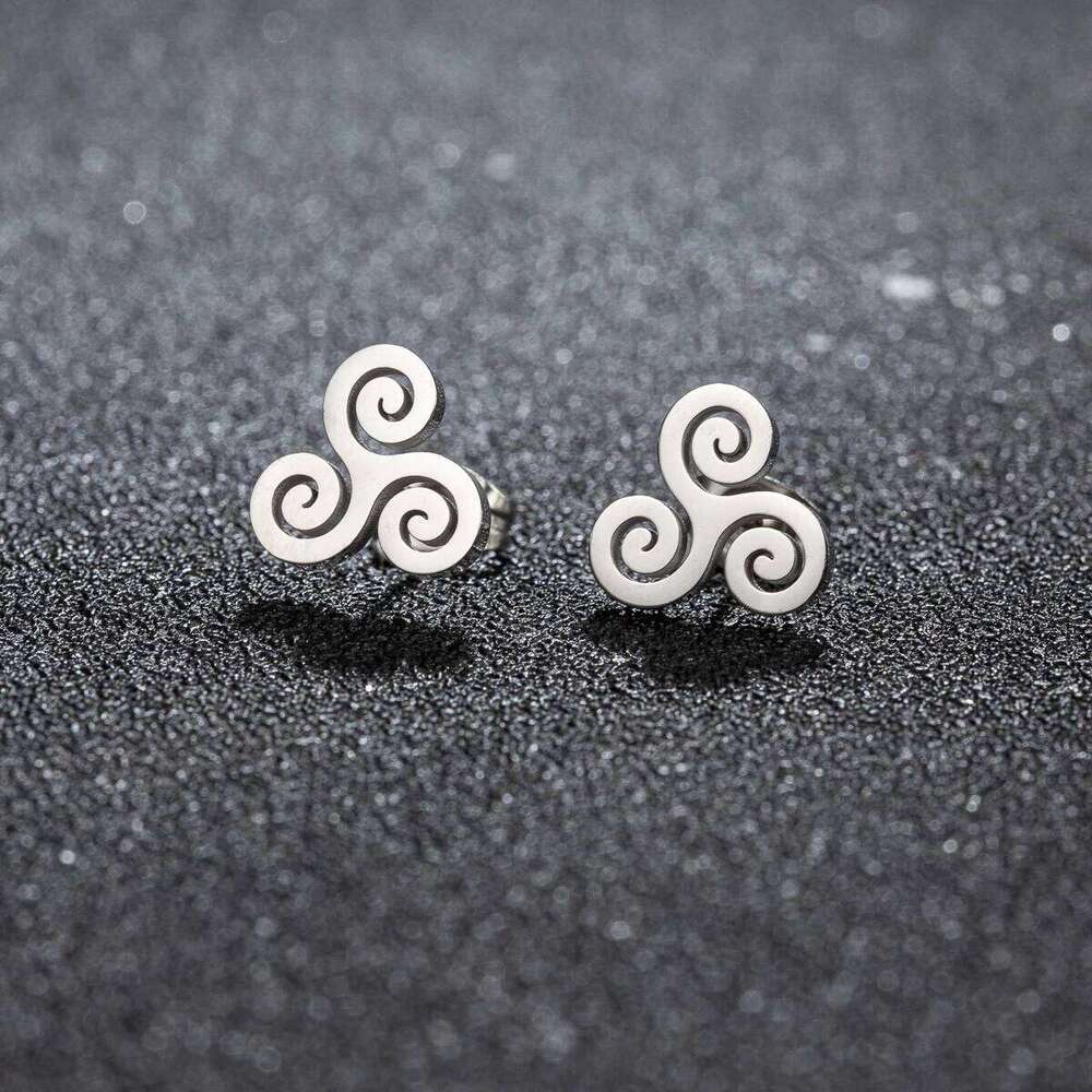 1Pair Stainless Steel Movie Earrings for Women Simple Fashion Piercing Jewelry Accessories Gift H260309-image-1096882322