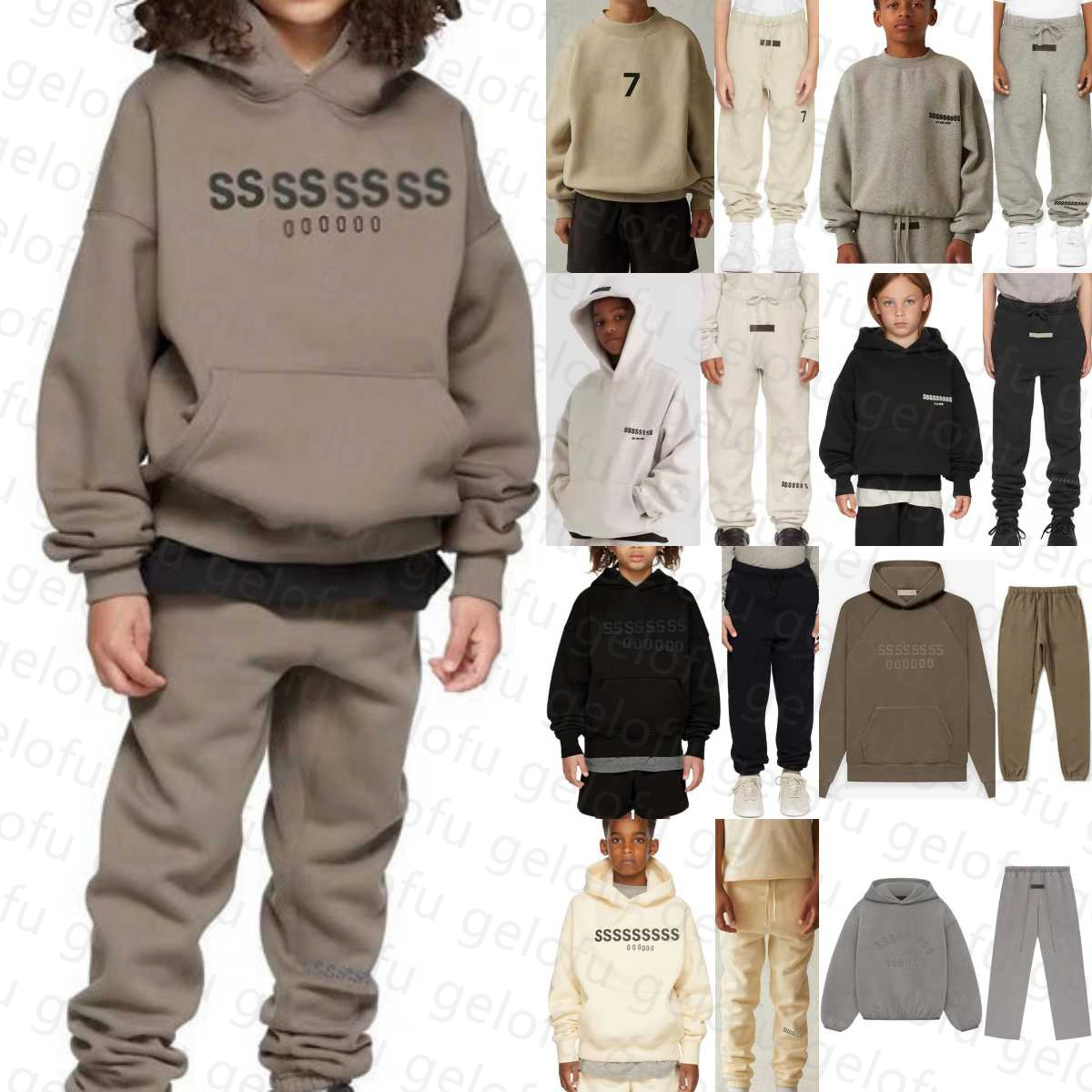 Kids Clothes Sets Boys Hoodies tracksuit Pants Toddlers Clothing Children sweatshirt Girls Youth Outdoor Loose Hoody Pullovers sport sweat suits-image-866891939