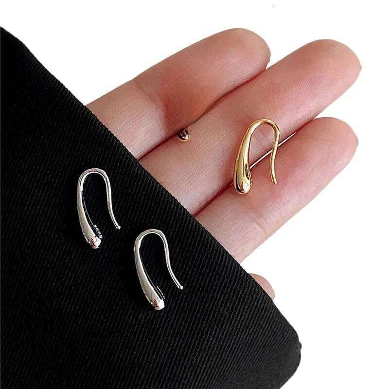 925 Sterling Silver Simple Water Drop Stud Earrings For Women Fashion Charm Wedding Party Favor Jewelry H260309-image-1096881974