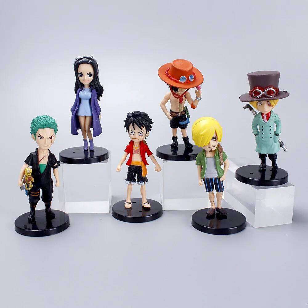 6pcs/set Anime One Piece Figure PVC Luffy New Action Collectible Model Decorations Doll Children Toys For Christmas Gift C260309-image-1096841801