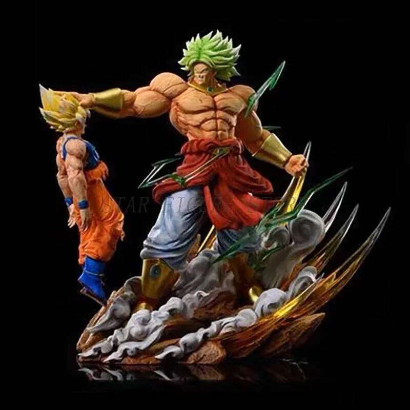 Gk Dragon Ball Action Broly vs Son Figure Statue PVC Collection Ornaments Anime Broli Goku Figurine Model Toys Gifts C260309-image-1096835354