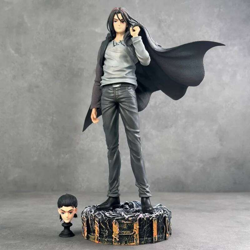 NEW 30cm Attack On Titan Anime Eren Action Figure Jaeger Survey Corps Statue Figurine Model Doll Toy Christmas C260309-image-1096844666