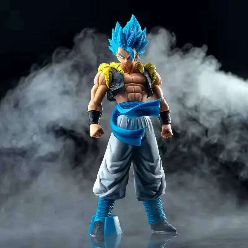 31CM Anime Dragon Ball Z Super Saiyan Blue Gogeta PVC Action Figure Model Toys Desktop Decoraction Children Birthday Gift C260309-image-1096835073
