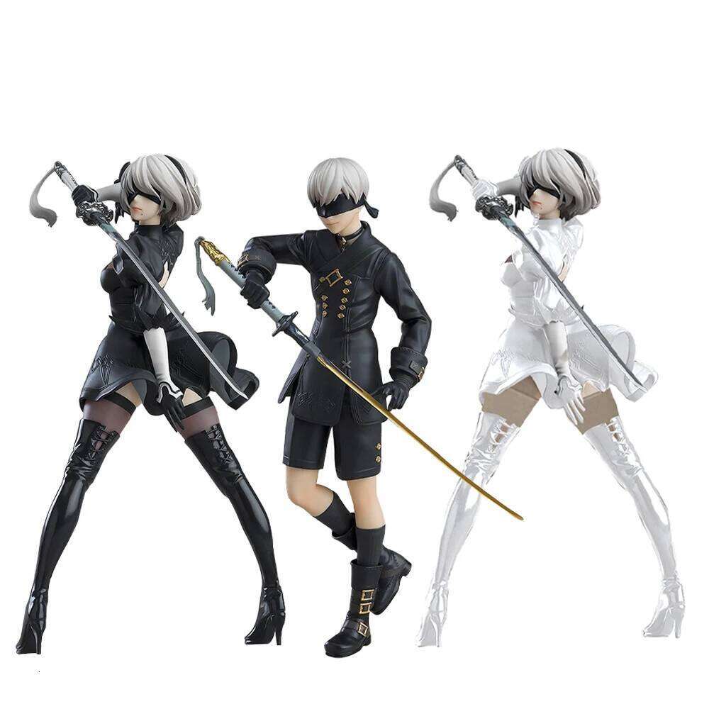 17cm NieR Anime standing action figures 9S 2B figurines Doll PVC Model Toys Adult Collection Statue Gifts C260309-image-1096834306