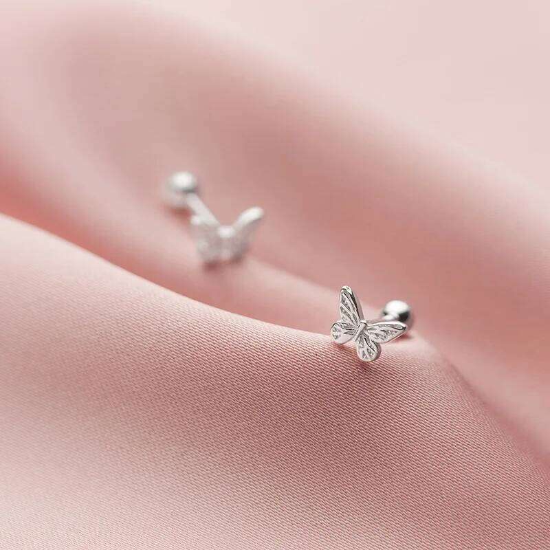 La Monada Sterling Butterfly For Women Small Earrings Jewelry Woman Earring Stud Silver 925 H260309-image-1096882950