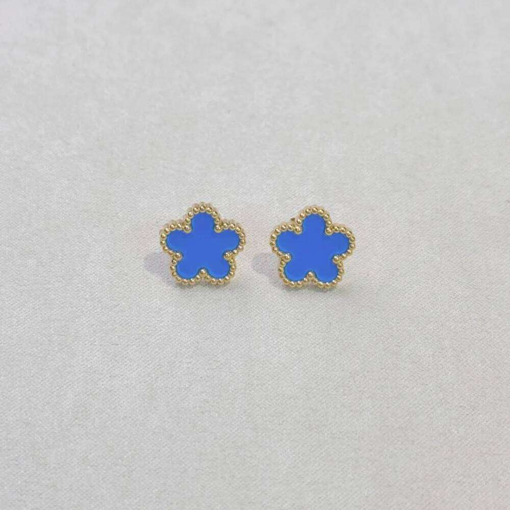 Boucles d'oreilles de luxe légères pour femmes, Design floral à cinq feuilles, perle de coquillage, bijoux à la mode transfrontaliers H260309