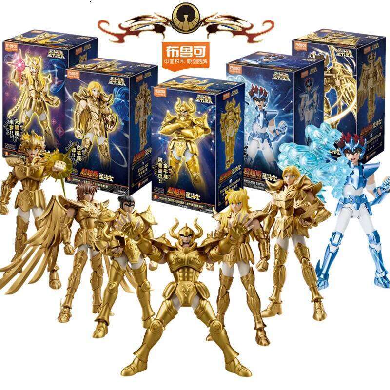 Saint Seiya Action Milo Mu Aiolia Gold Zodiac Signs PVC Assemble Figure Amine Kids Toy Collection Gift C260309-image-1096834080