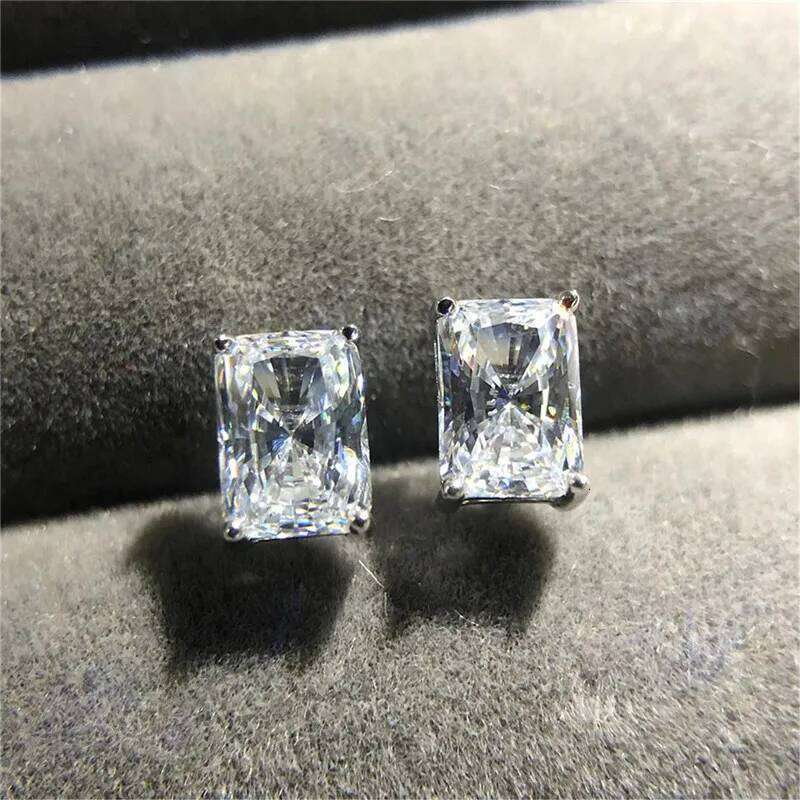 CAOSHI Modern Trendy Women's Earrings Simple Design Temperament Female Accessories Shiny Rectangular CZ Stylish Jewelry Gift H260309-image-1096883498