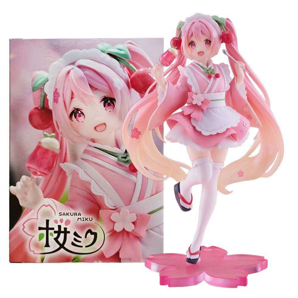 18CM Anime Sakura Future Japanese Tea House Waiter Model Toy Gift Collection Action Figure PVC Doll C260309-image-1096840888