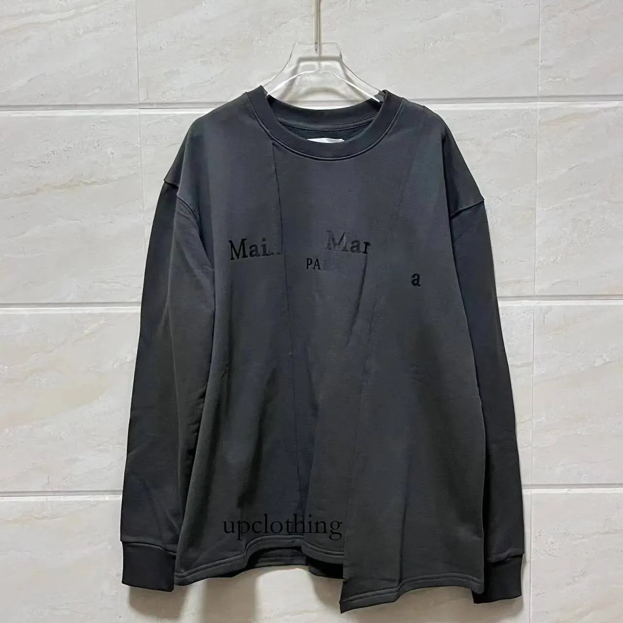 Mm6 Margela Pull Homme Femme Designer Hoodie Sweat Longues Manches Mode Qualité Mm6 Margela Sweat à Capuche
