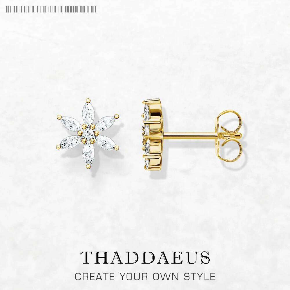 Stud Earrings Flower,2022 Summer Trendy Gift In 925 Sterling Silver Fine Jewerly For Women H260309-image-1096882933