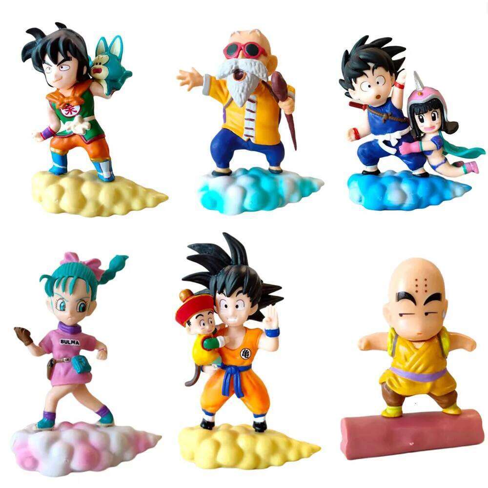 1 Pc Anime Dragon Ball Z Action Figures 3D Cloud Statue Master Roshi Son Goku Tao Pai Yamcha Collection Kid Gift Toy C260309-image-1096837881