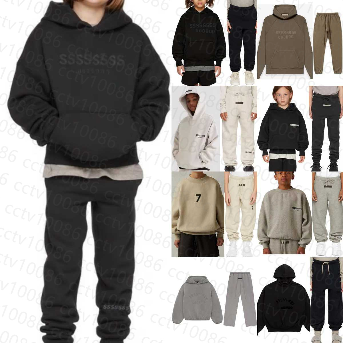 Kids Designer Clothes Sets Letter Boys Tracksuits Toddler Hoodies Pants Girls Children Sweatshirts Sweatpants Youth Hooded Clothing Trends Pullov-image-838508500