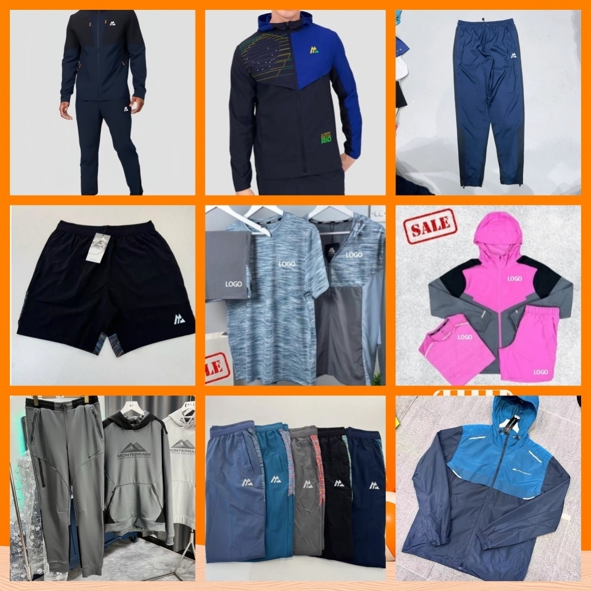designer montirexs Tracksuit High quality monterex tracksuit Breathable sweat-wicking Latest model tech 3 piece set sports fiess jogging suits mo