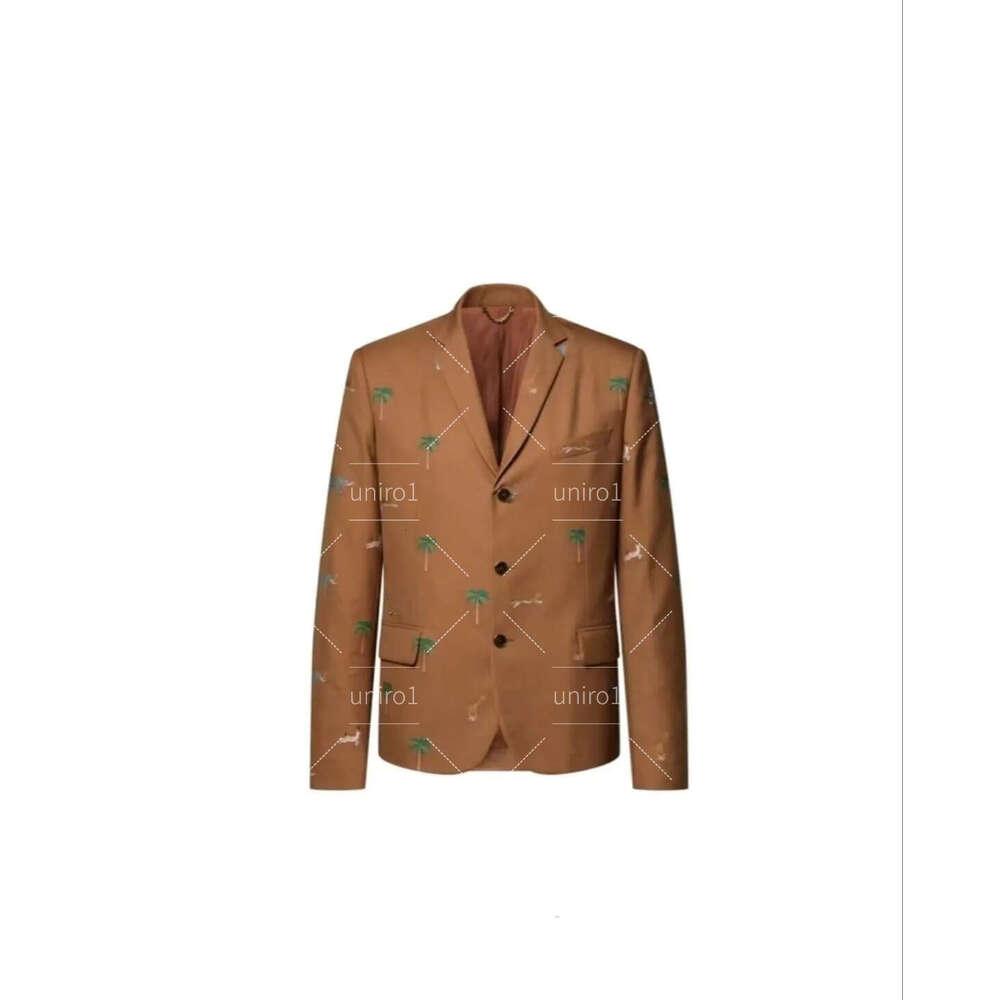 Mens Suits Blazers designer men Blazer luxury outwear coat slim fit Collar letter print coats man black pants Animal embroidery casual suit set 8216