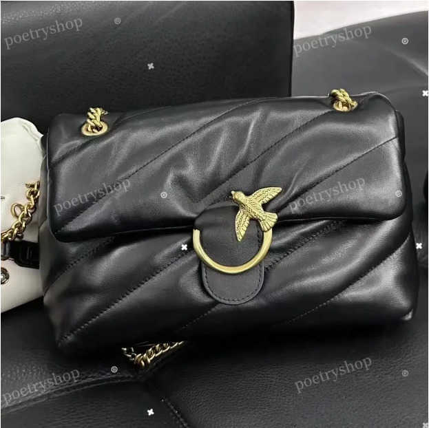 Shoulder Bags New Tote Bags Designer Chain Bag Top Quality Designer Flap Bag Tweed Bag Puff Bird Adjustable Chain Square BagLeather Pinkoos Bag Ladi