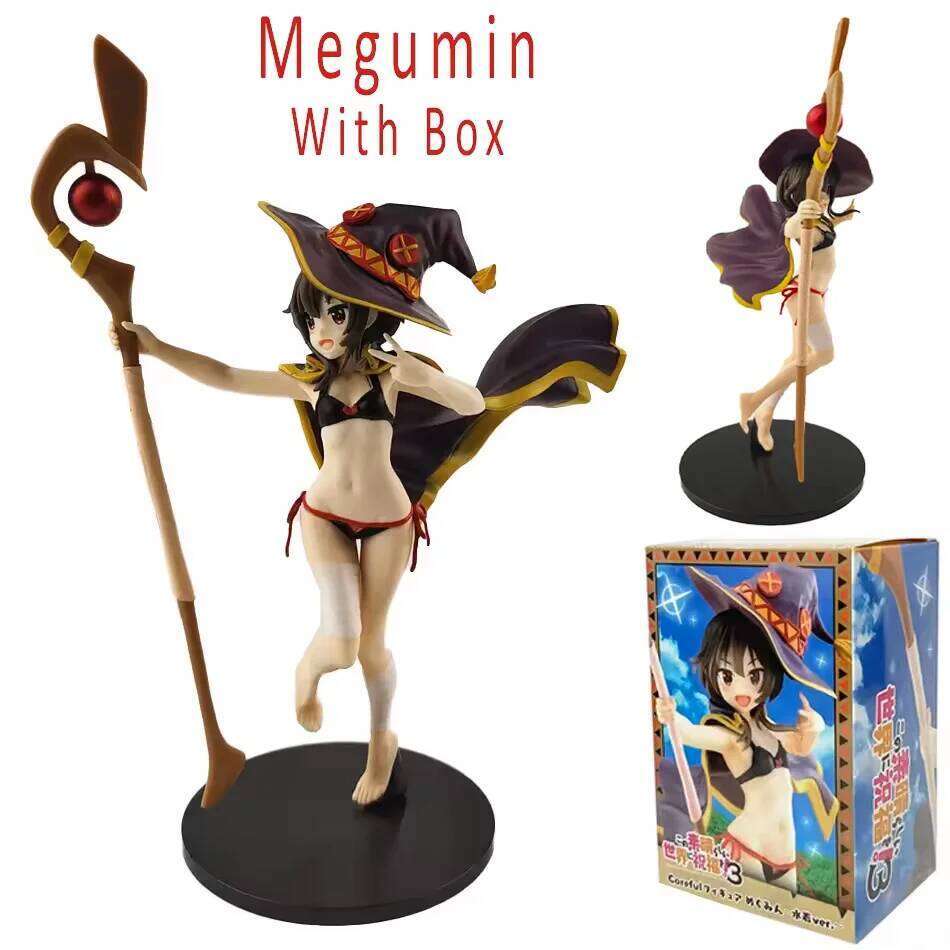Original God's Blessing on This Wonderful World 23cm Megumin Action Figure Cute Figurine For Girls Droppshiping Model Toys gift C260309-image-1096843157