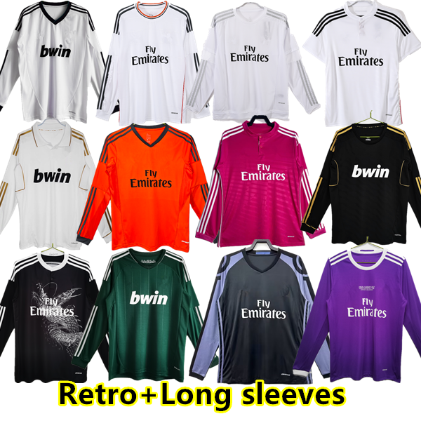 Maillots de football rétro MADRIds Chemises de football à manches longues GUTI Ramos SEEDORF CARLOS 2011 12 13 14 15 16 17 RONALDO ZIDANE RAUL Fi