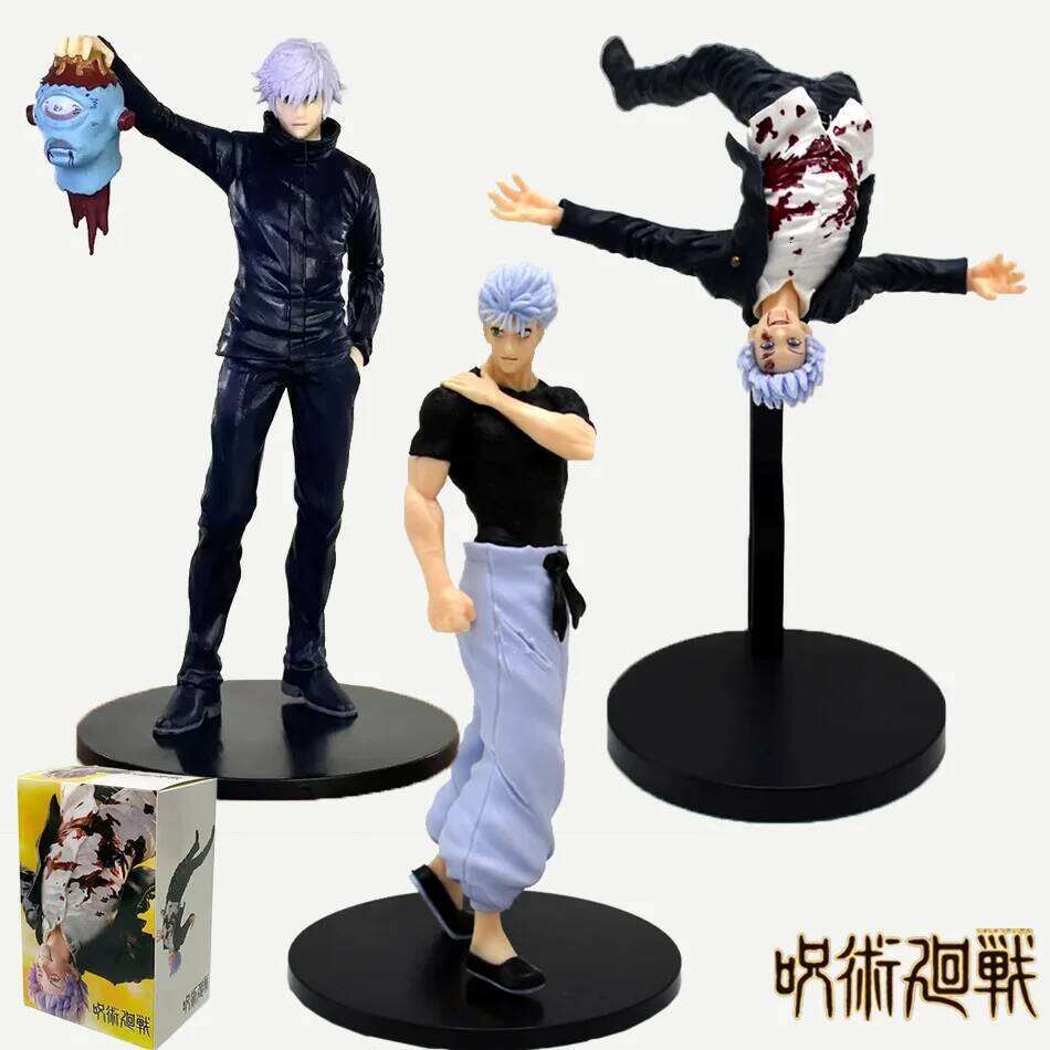 19CM Jujutsu Kaisen Anime Figures Set Satoru Gojo Fushiguro Megumi PVC Model Toys for Collection And Decoration Gift C260309-image-1096838908