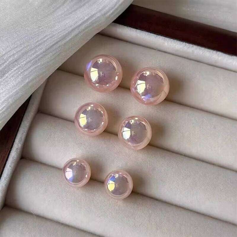 Pink Pearl Stud Earrings For Beauty Women Simple Elegance Light Luxury Ear Accessories Fashion Party Jewelry Gifts H260309-image-1096881889