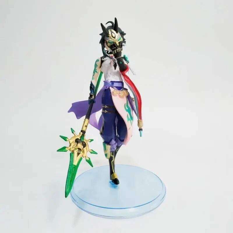 20CM Anime Xiao Vigilant Yaksha Genshin Impact Klee Paimon Qiqi Collectible Doll Toys Action Figure C260309-image-1096835653