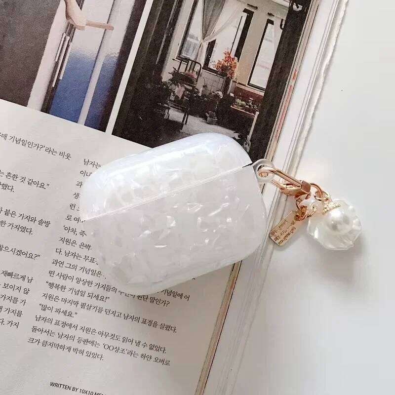 For AirPods 4 3 Pro 2 1 Wireless Earphone Protective Case Accessories Fashion Pearl Pendant Anti-drop Storage Case, Luxury Dream Portable Mini Di-image-1102397712