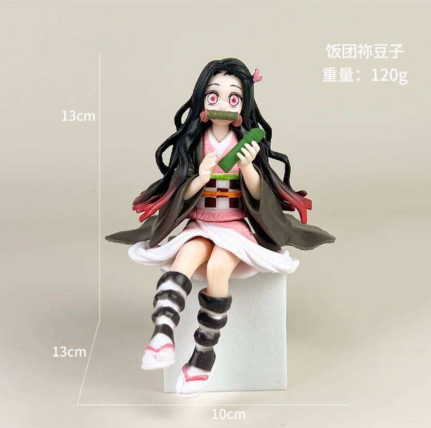 New Hot Anime Kimetsu Kamado Tanjirou Nezuko Sitting PVC Action Figure Collection Toy Gift C260309-image-1096837029