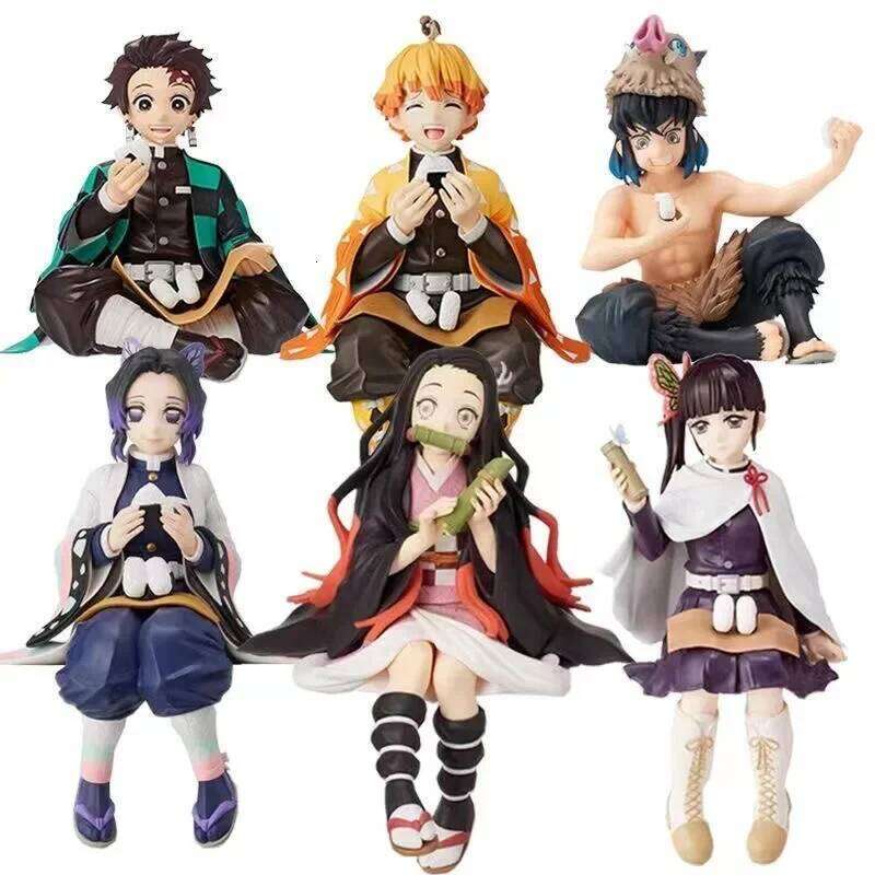 Anime Demon Slayer Kimetsu no Yaiba figure Kamado Tanjirou Action Figure Agatsuma Zenitsu Nezuko Warrior PVC Model Toys C260309-image-1096838514