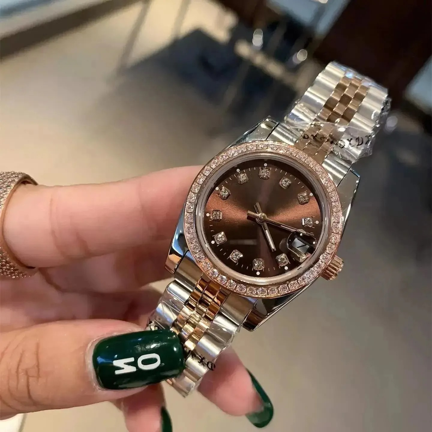 U1 Top-grade AAAWatch Fully Automatic Mechanical Watches Day Date Jubilee Stainless Steel Sapphire Diamond Waterproof Design Montre De Luxe Wristwat