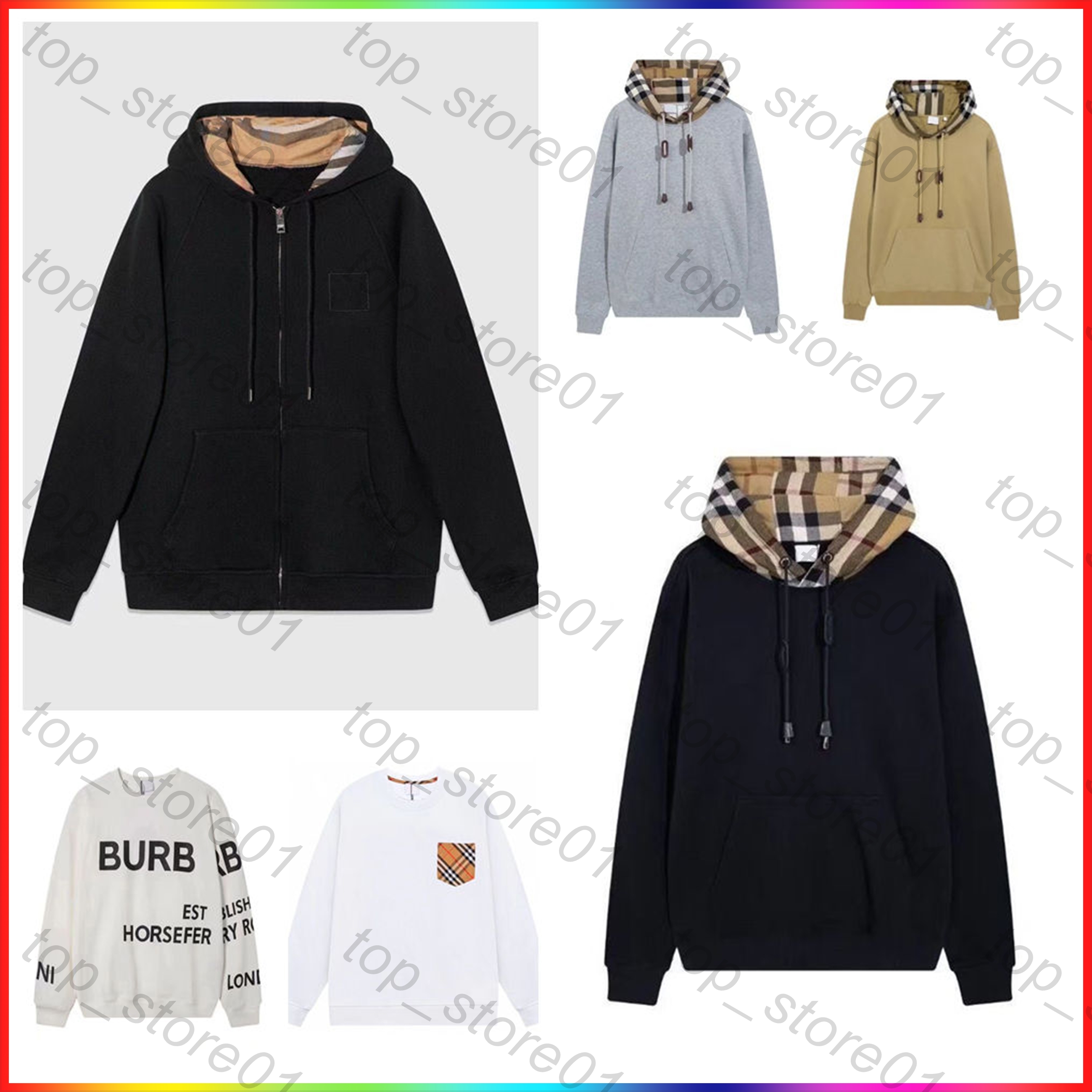 2026 New Designer Hoodie Men's fashion Sweatshirt Autumn silm Winter Fashion Hoodie Zipper Men and women with the same style Sweatshirts Embroi